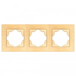 Рамка ELBI VEGA Woodline клен 3-на (510-012700-227)