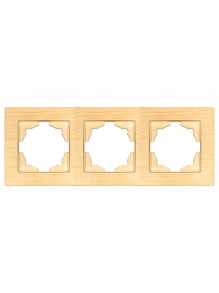 Рамка EL-BI VEGA Woodline клен 3-на
