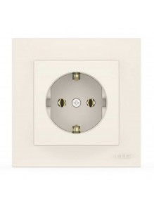 Розетка EL-BI VEGA біла 1-на з заземленням