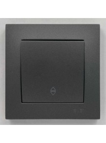 Вимикач EL-BI VEGA антрацит матовий 1-кл прохідний