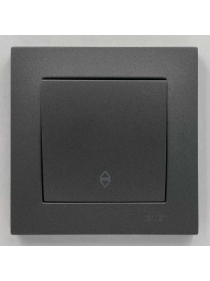 Вимикач EL-BI VEGA антрацит матовий 1-кл прохідний