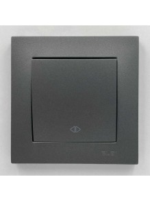 Вимикач EL-BI VEGA антрацит матовий 1-кл проміжний