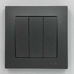 Вимикач EL-BI VEGA антрацит матовий 3-кл ( 510-016700-254 ) Вимикач EL-BI VEGA антрацит матовий 3-кл ( 510-016700-254 )