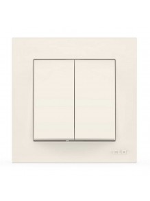 Вимикач EL-BI VEGA білий 2-кл
