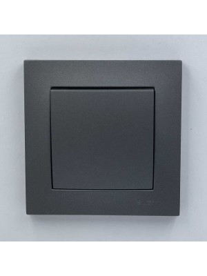 Вимикач EL-BI VEGA антрацит матовий 1-кл