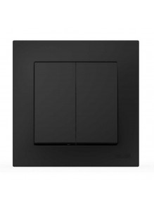 Вимикач EL-BI VEGA чорний мат 2-кл