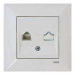 Розетка VI-KO Meridian біла телефонна (90970013-WH)