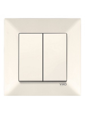Выключатель VI-KO Meridian кремовый 2кл