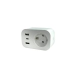 Розетка SMART WPU-16A з енерго-моніторингом UEC ( SM-WPU-EM-16A2U1C )