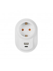 Мережевий фільтр Nilson 3,5кВт 16А + швидка зарядка 5V USB+Type-C