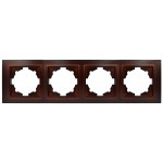 Рамка ELBI ZENA Woodline червоне дерево 4-на ( 500-012900-228 ) Рамка ELBI ZENA Woodline червоне дерево 4-на ( 500-012900-228 )