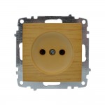 Розетка ELBI ZENA Woodline клен 1-на без заземлення без рамки ( 609-012700-215 )