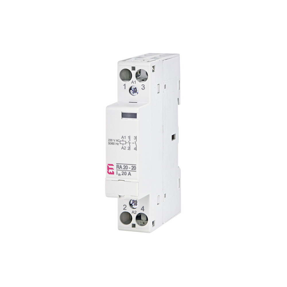 Контактор модульний ETI 2p 20А 230В AC RA 20-20 ( 2464092 )