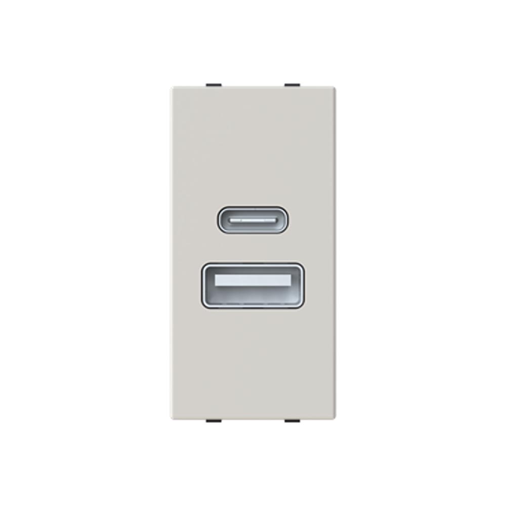 Розетка Zenit дюна 1 мод. USB A+C 2,1A ( 2CLA218530N6201 ) Розетка Zenit дюна 1 мод. USB A+C 2,1A ( 2CLA218530N6201 )