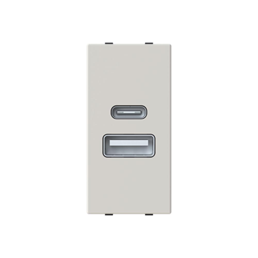 Розетка Zenit дюна 1 мод. USB A+C 3A ( 2CLA218540N6201 ) Розетка Zenit дюна 1 мод. USB A+C 3A ( 2CLA218540N6201 )