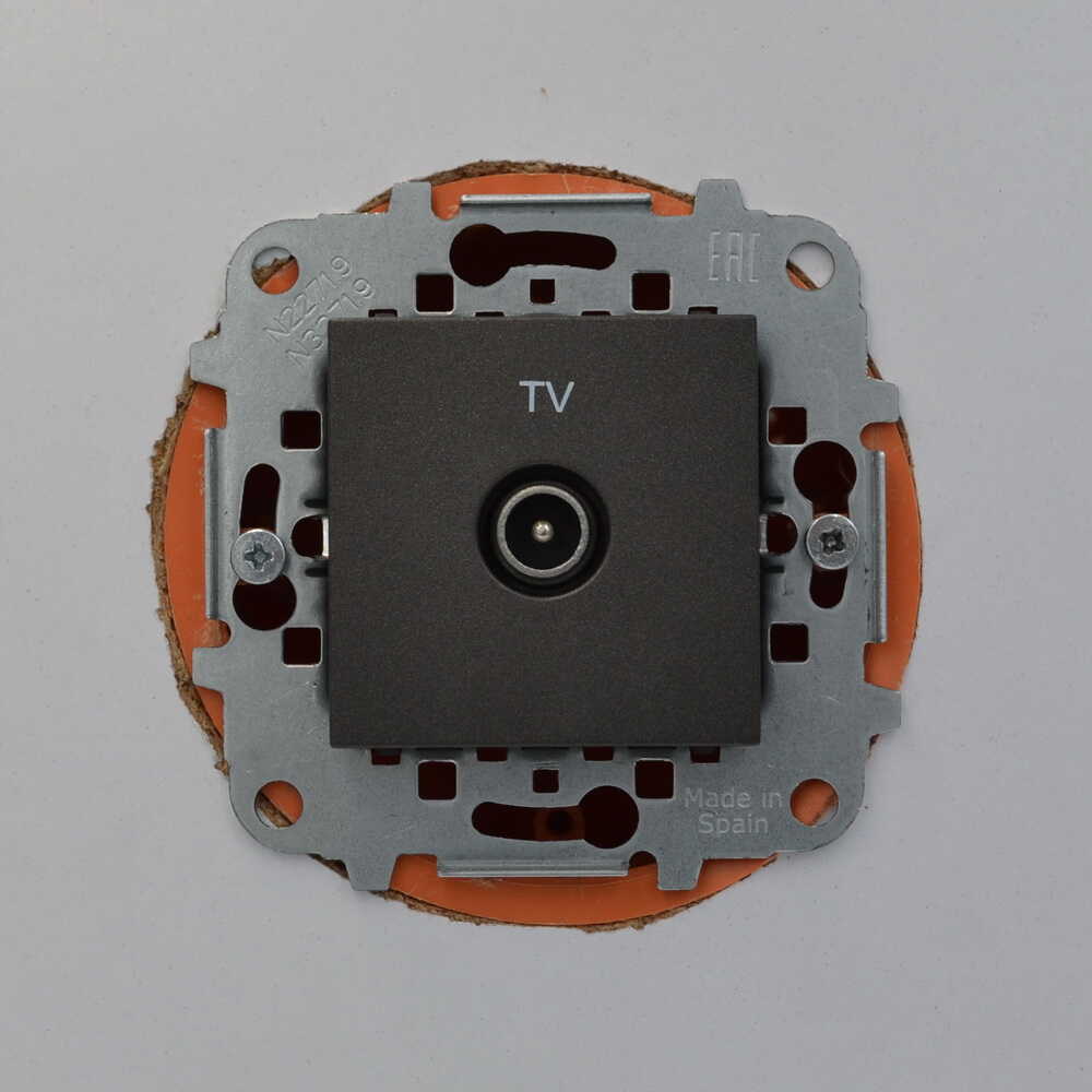 Розетка Zenit TV антрацит ( 2CLA225070N1801 )