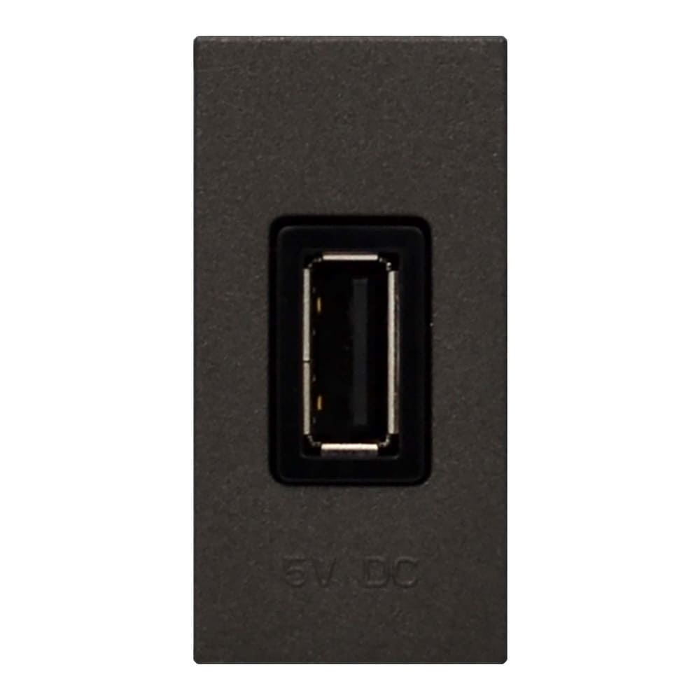 Розетка Zenit антрацит USB 1 мод. 750мА ( 2CLA218500N1801 )​