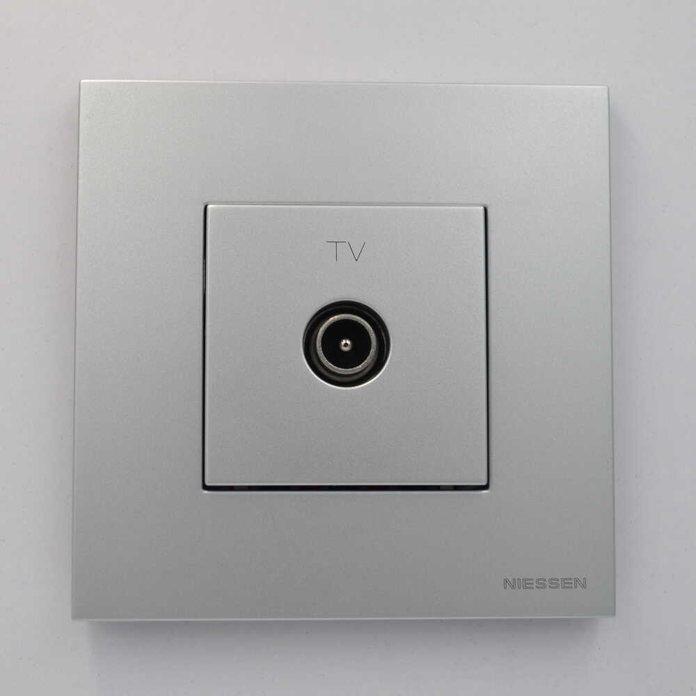 Розетка Zenit TV срібна ( 2CLA225070N1301 ) Розетка Zenit TV срібна ( 2CLA225070N1301 )