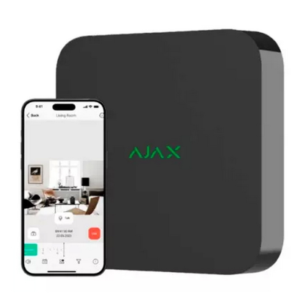 Відеореєстратор мережевий  Ajax NVR (8ch) чорний ( 70938.122.BL )