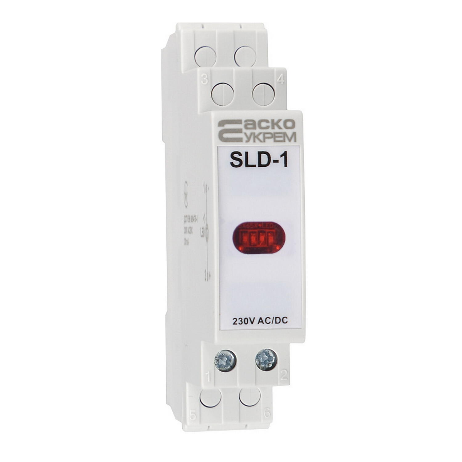 Сигнальна лампа Аско 230V AC/DC SLD-1 на DIN-рейку ( A0140030032 ) Сигнальна лампа Аско 230V AC/DC SLD-1 на DIN-рейку ( A0140030032 )