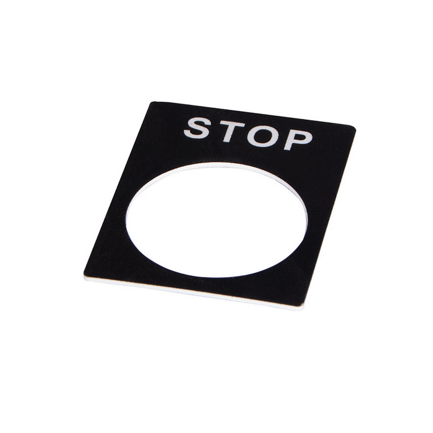 Табличка маркувальна STOP чорна для кнопок XB2 АСКО ( A0140010070 ) Табличка маркувальна STOP чорна для кнопок XB2 АСКО ( A0140010070 )