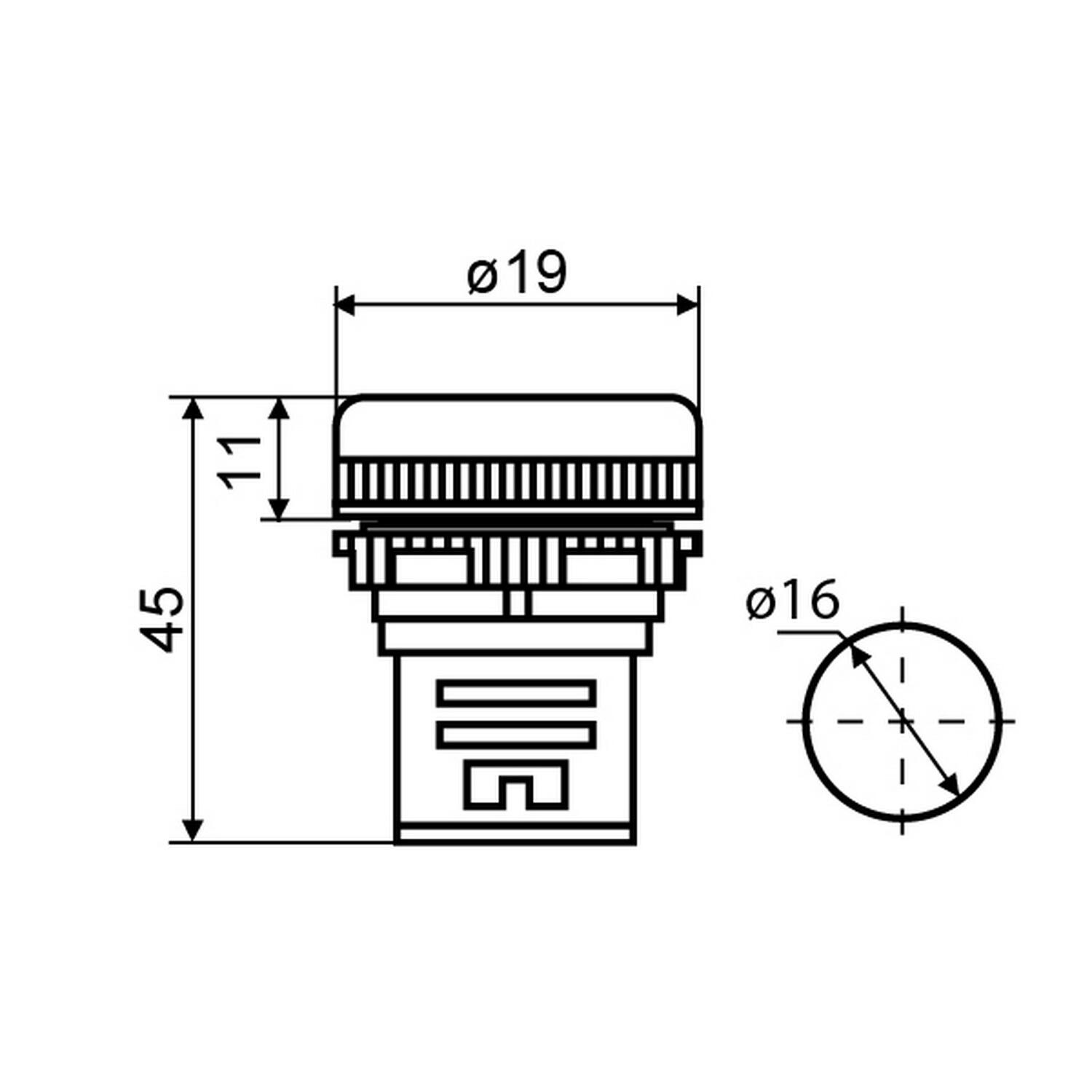 Світлосигнальна арматура AD16-16DS 220V АC біла Аско ( A0140030040 ) Світлосигнальна арматура AD16-16DS 220V АC біла Аско ( A0140030040 )