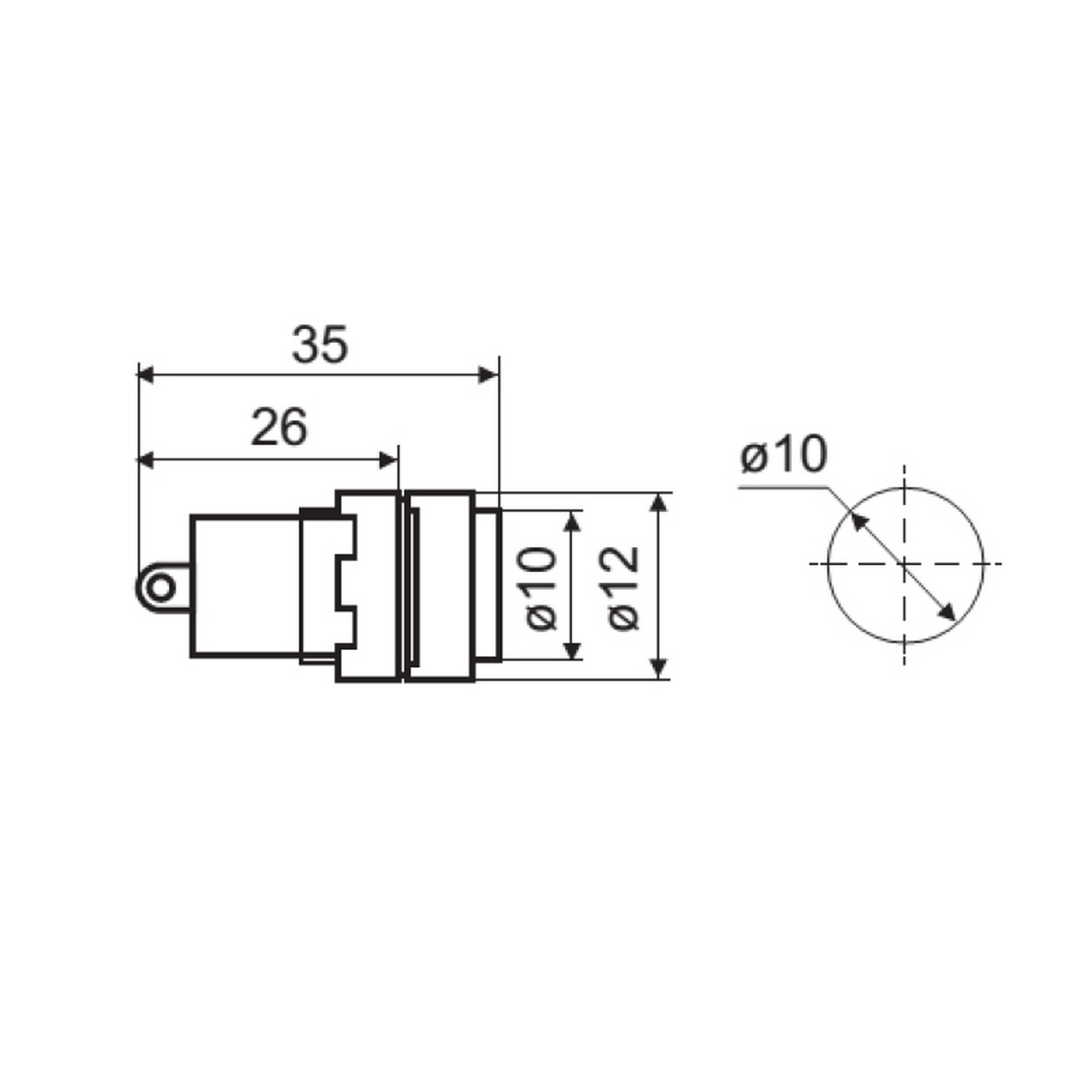 Світлосигнальна арматура AD22E-10DS 220V АC червона Аско ( A0140030181 ) Світлосигнальна арматура AD22E-10DS 220V АC червона Аско ( A0140030181 )