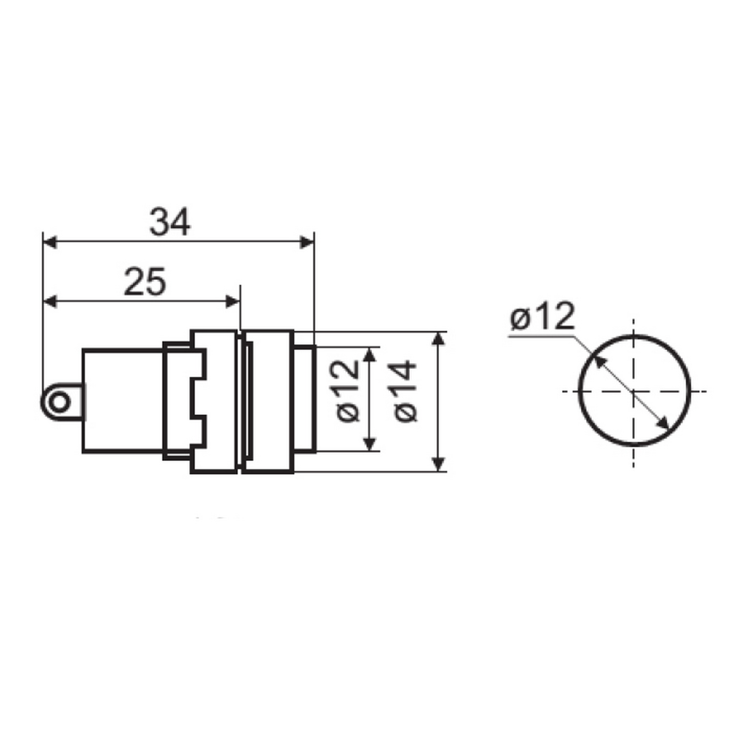 Світлосигнальна арматура AD22E-12DS 220V АC червона Аско ( A0140030188 ) Світлосигнальна арматура AD22E-12DS 220V АC червона Аско ( A0140030188 )