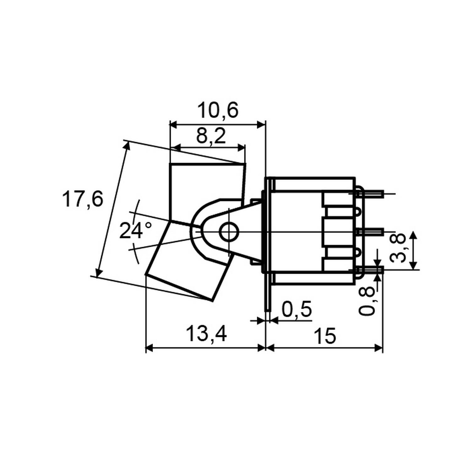 Тумблер АСКО 6 контактів RLS-203 ON-OFF-ON 3пол ( A0140060023 ) Тумблер АСКО 6 контактів RLS-203 ON-OFF-ON 3пол ( A0140060023 )