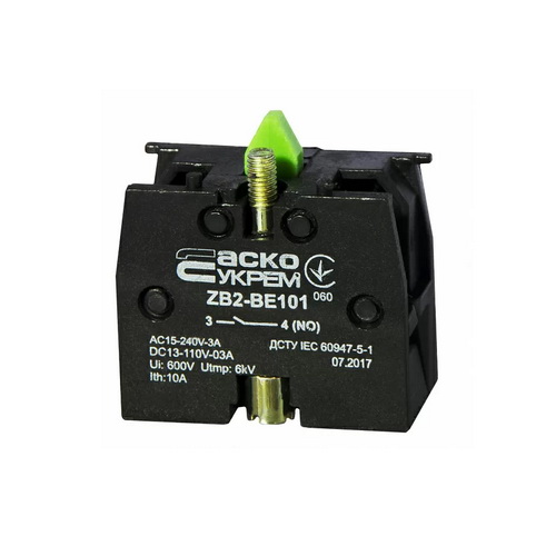 Блок контакт АСКО для кнопок ZB2-BE101 N/О ( A0140010025 )