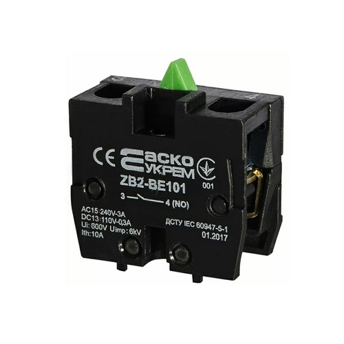 Блок контакт АСКО для постів ZB2-BE101 N/О ( A0140010027 )