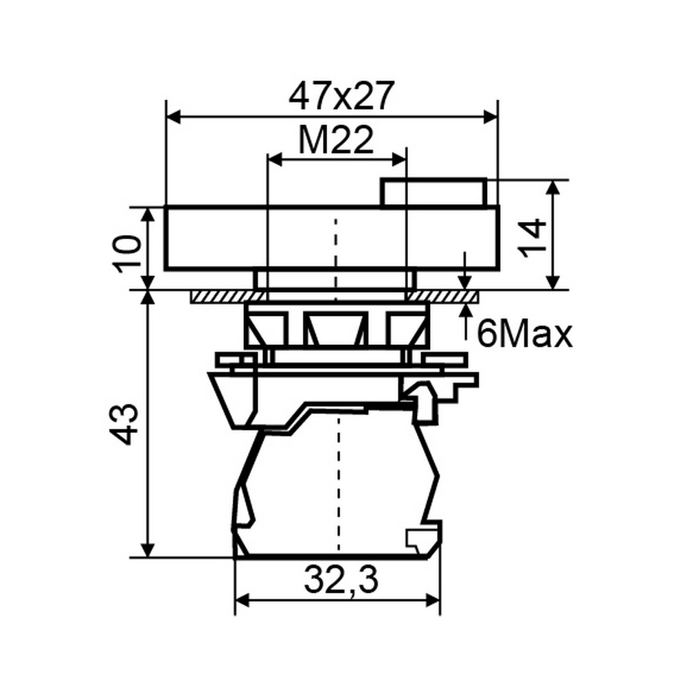Кнопка АСКО TB5-AL8325 "Старт-Стоп" ( A0140010169 )