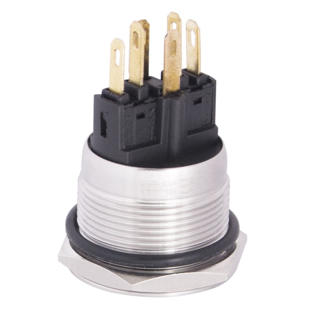 Кнопка металева АСКО TYJ 22-271 червона 24V ( A0140010142 )
