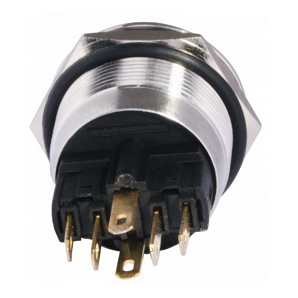 Кнопка металева АСКО TYJ 22-271 червона 24V ( A0140010142 )