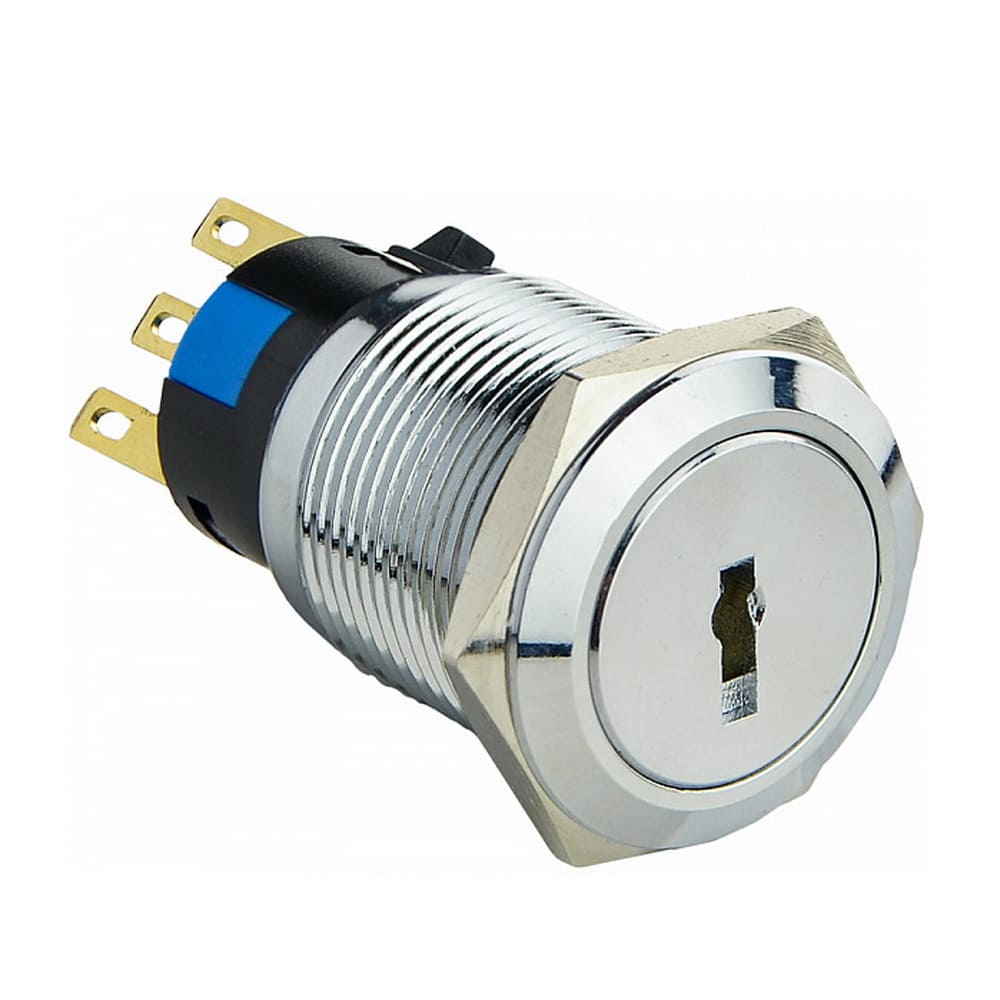 Кнопка металева з ключем АСКО TY 19C-K11/3 ( A0140010214 )