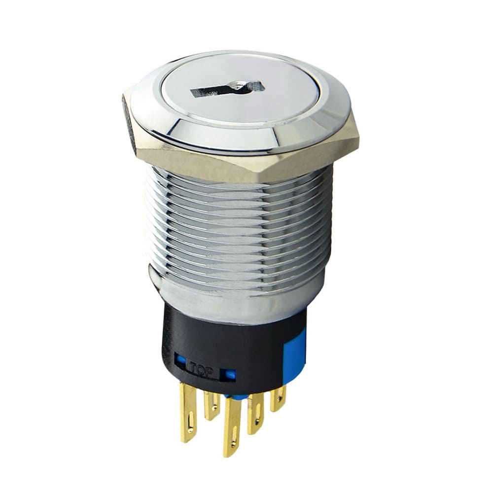 Кнопка металева з ключем АСКО TY 19C-K11/3 ( A0140010214 )