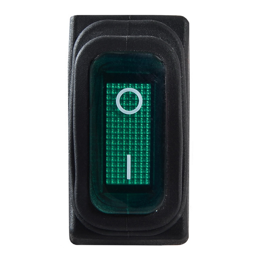 Перемикач Аско 1 кл. зелений з підсвічуванням KCD3-101NW GR/B ( A0140040035 ) Перемикач Аско 1 кл. зелений з підсвічуванням KCD3-101NW GR/B ( A0140040035 )