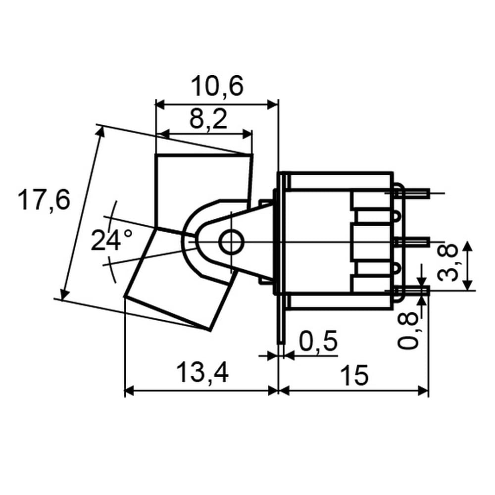 Тумблер АСКО 3 контакти RLS-102 ON-ON ( A0140060020 ) Тумблер АСКО 3 контакти RLS-102 ON-ON ( A0140060020 )