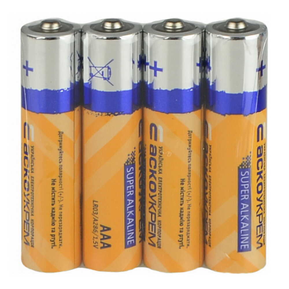 Батарейка АСКО Alkaline AAA/LR03/SP4 (4 шт) ( Аско.LR03.SP4 )
