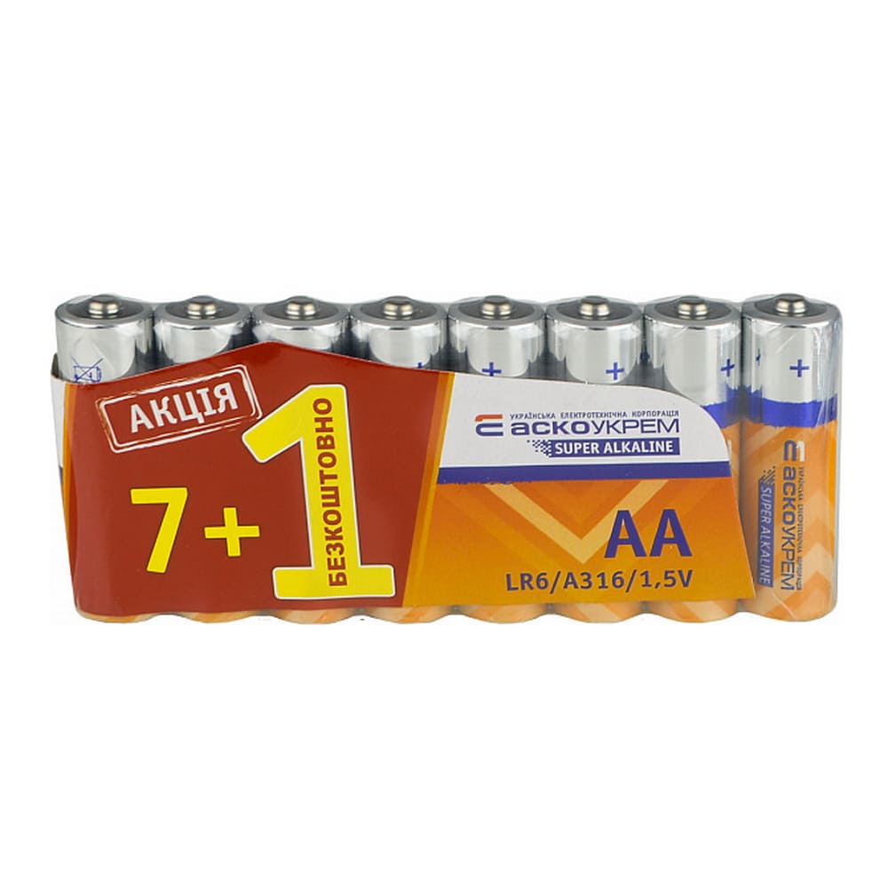 Батарейка АСКО Alkaline AA/LR6/S7F1 (8 шт) ( Аско.LR6.S7F1 )