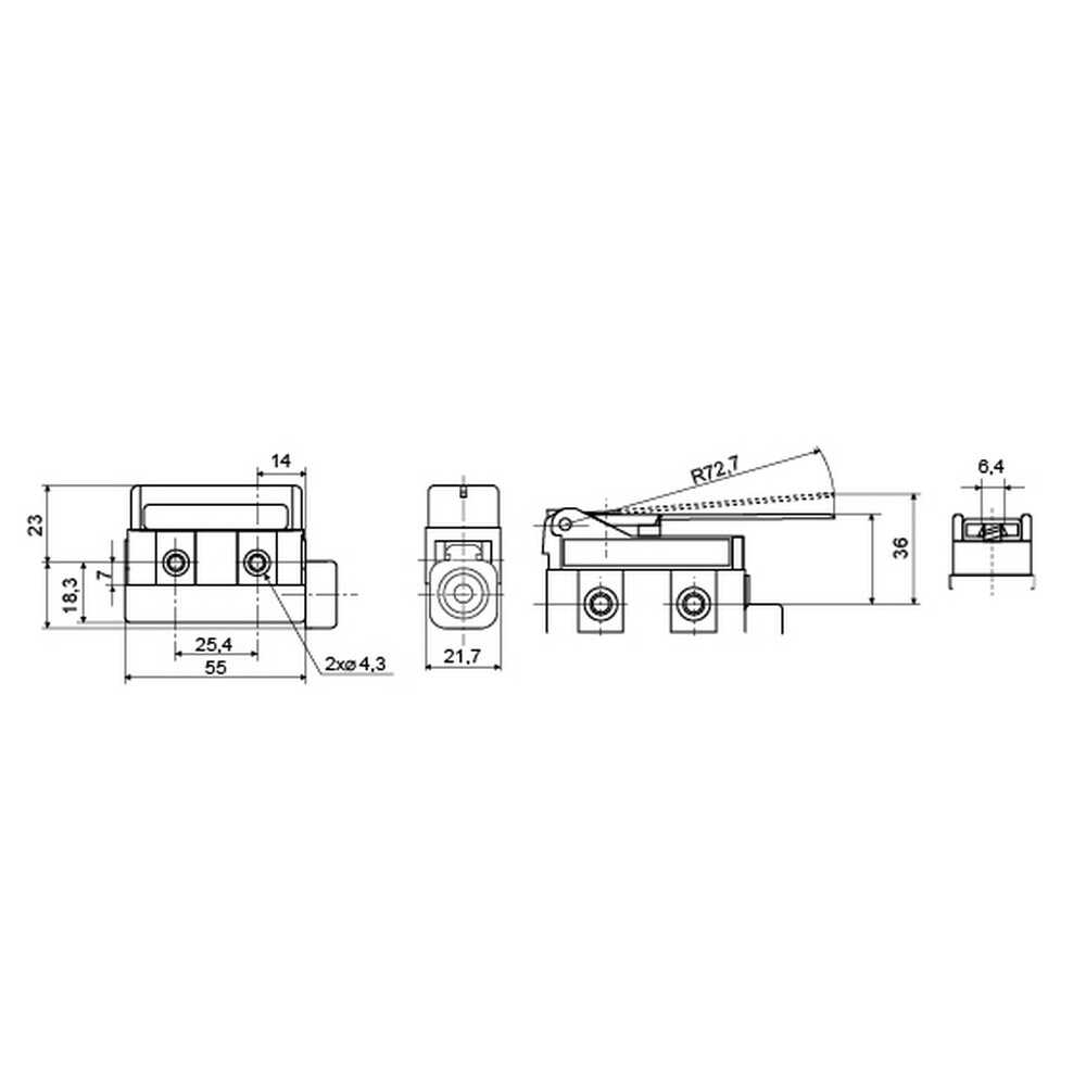 Мікровимикач кінцевий АСКО D4MC-1000 ( A0050040014 )