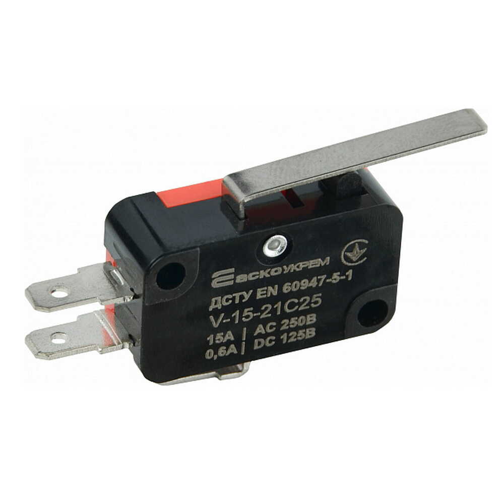 Мікровимикач кінцевий АСКО V-15-21C25 ( A0050040021 ) Мікровимикач кінцевий АСКО V-15-21C25 ( A0050040021 )