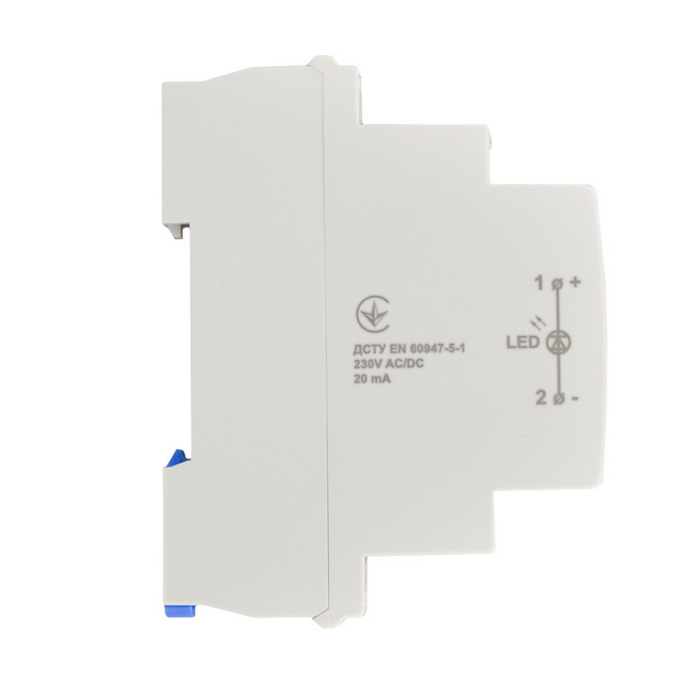 Сигнальна лампа Аско SLD-1H 9мм на DIN-рейку жовта ( A0140030003 )