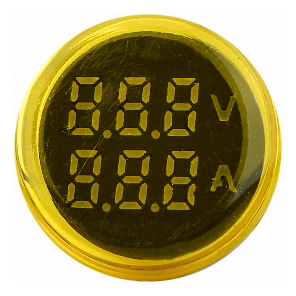 Амперметр+вольтметр цифровий ED16-22 VAD (0-100A, 50-500В) жовтий АСКО ( A0190010134 ) Амперметр+вольтметр цифровий ED16-22 VAD (0-100A, 50-500В) жовтий АСКО ( A0190010134 )