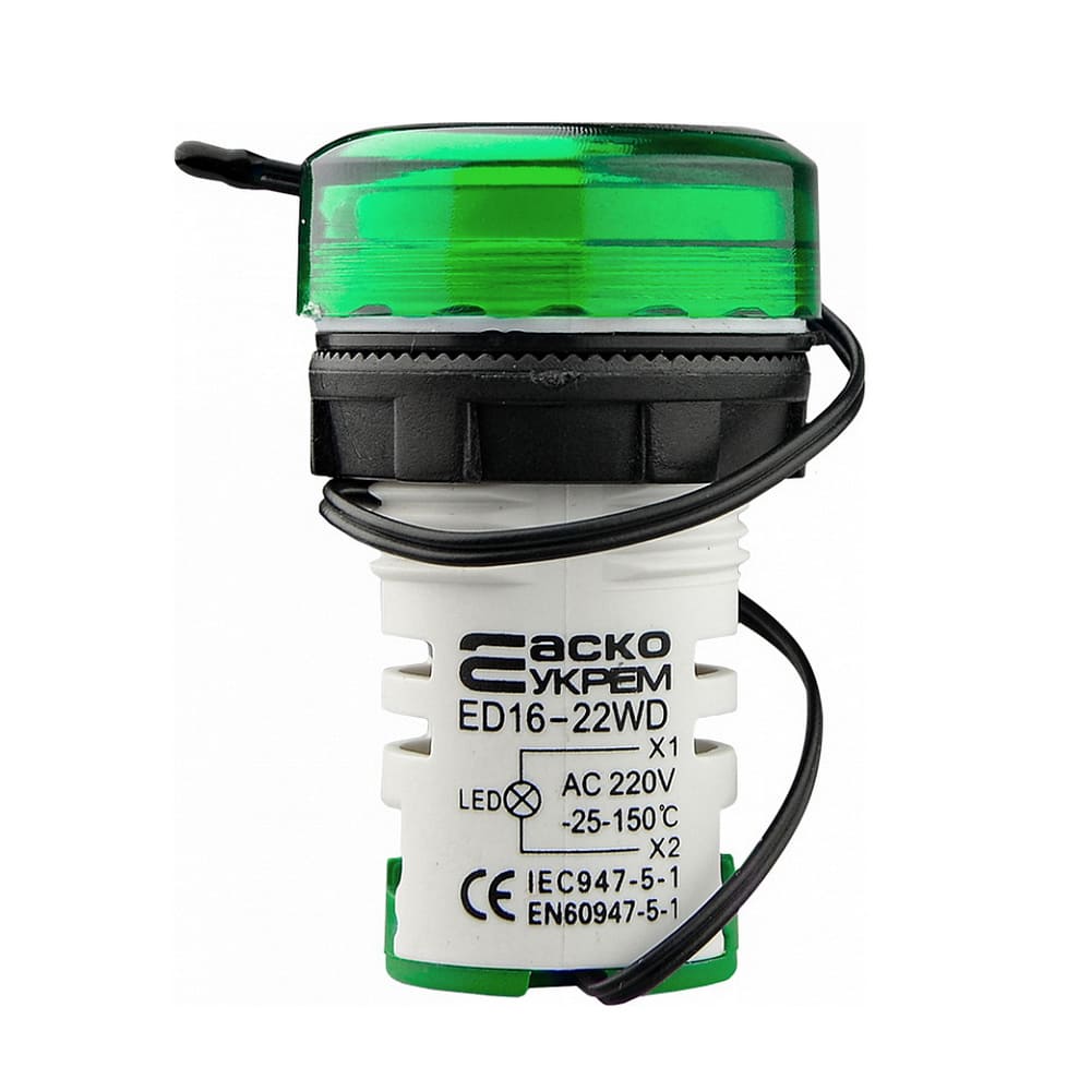 Цифровий вимірювач температури ED16-22WD -25-150°С зелений ( A0190010046 ) Цифровий вимірювач температури ED16-22WD -25-150°С зелений ( A0190010046 )