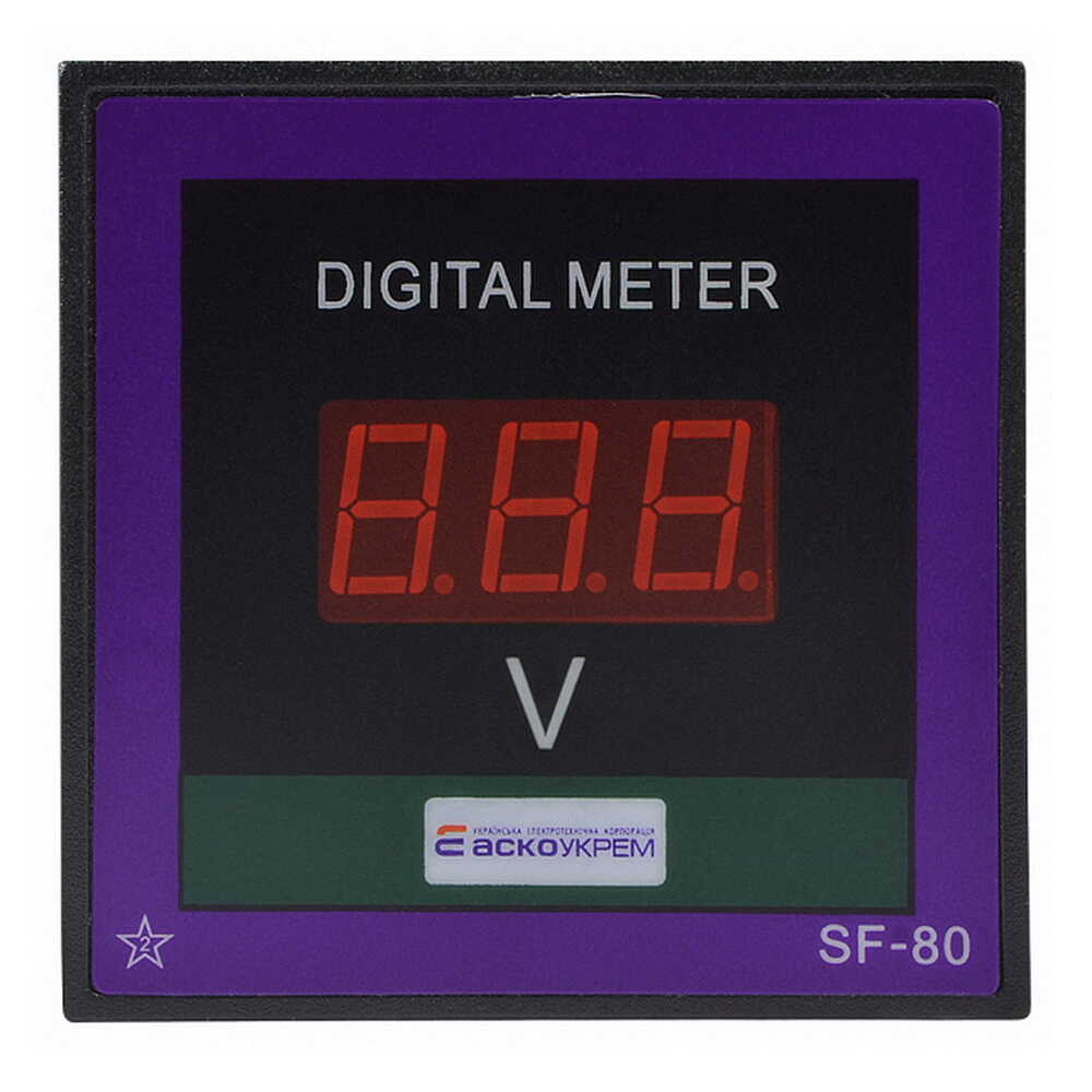 Вольтметр цифровий ЦВ-8 LB 80-500В 80х80 АСКО ( A0190010126 )​