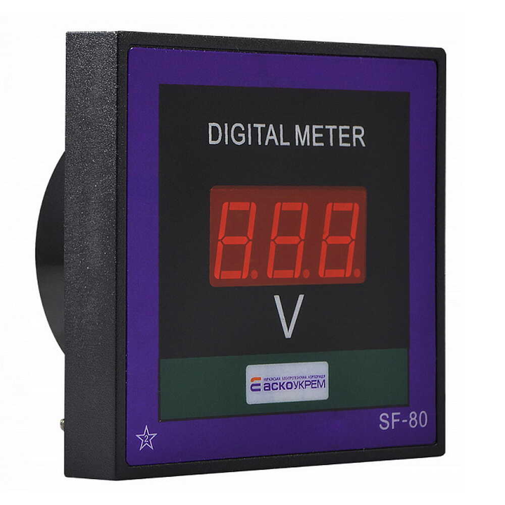 Вольтметр цифровий ЦВ-8 LB 80-500В 80х80 АСКО ( A0190010126 )​