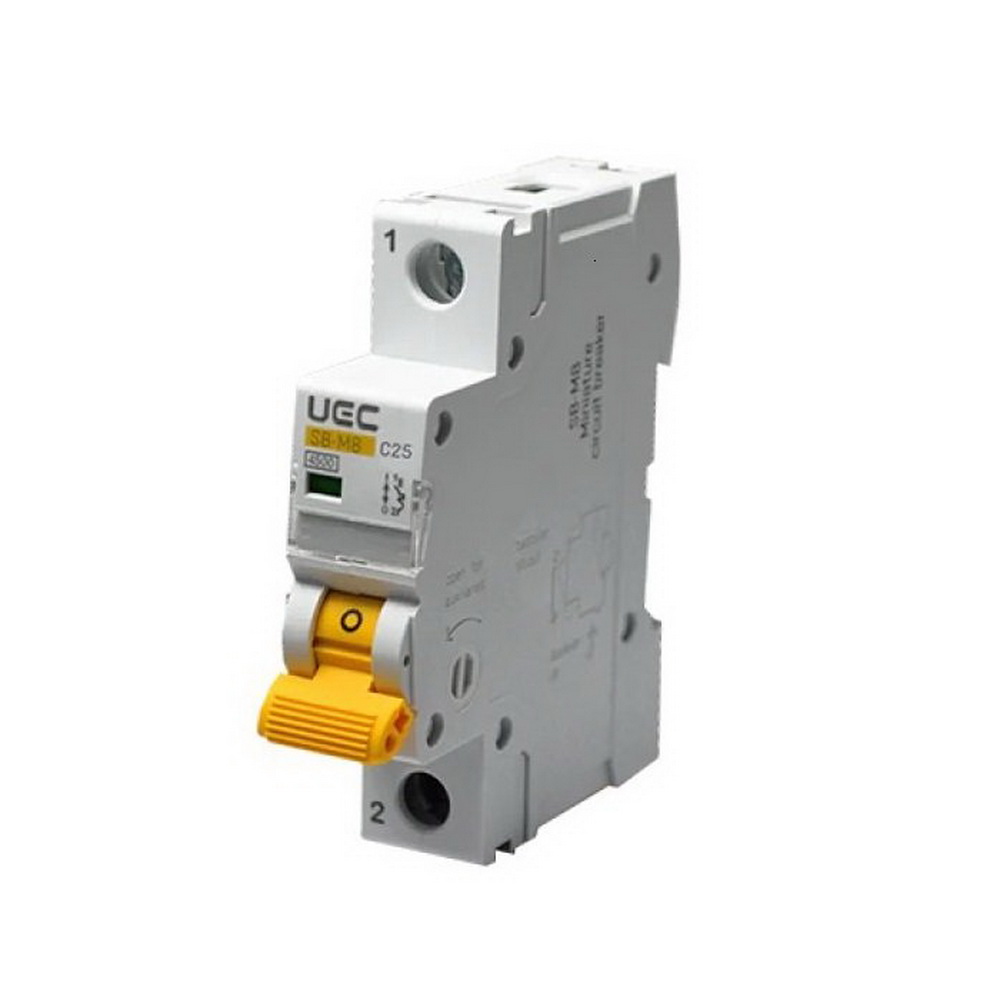 Автоматический выключатель UEC 4,5кА C 1P 25A SB-M8 ( MCB45-1-025-C ) Автоматический выключатель UEC 4,5кА C 1P 25A SB-M8 ( MCB45-1-025-C )