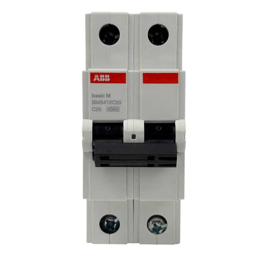 Автоматичний вимикач ABB basic M 2P C20 ( 2CDS642041R0204 )