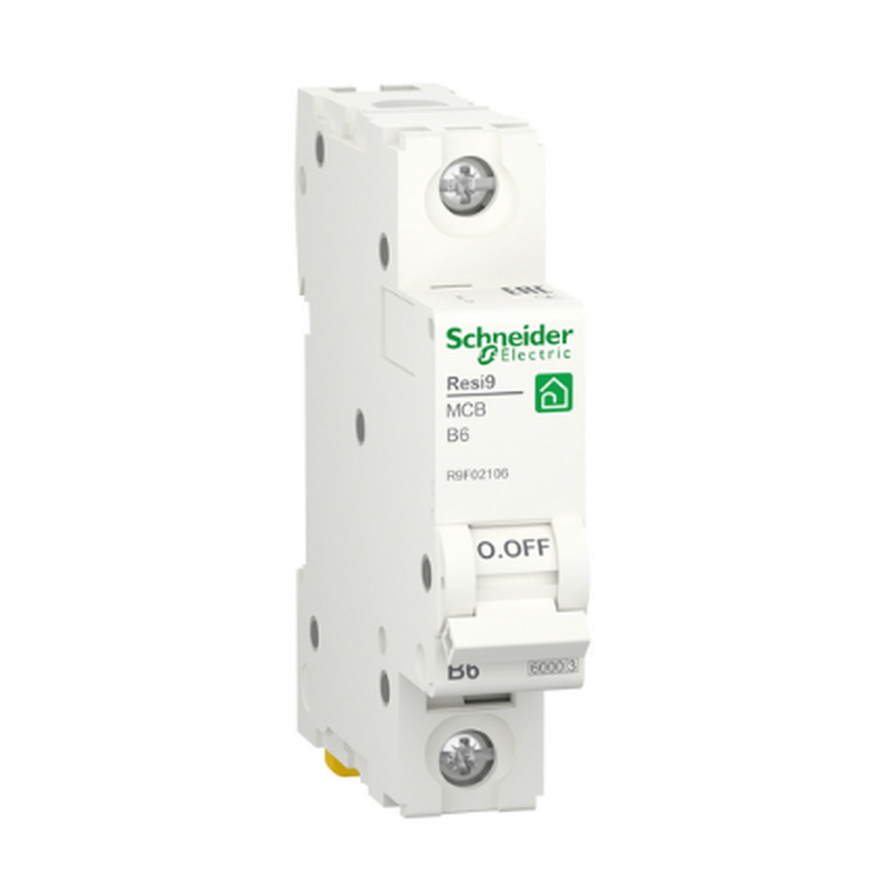 Автоматический выключатель Schneider 6кА B 1p 06А Resi9 ( R9F02106 )